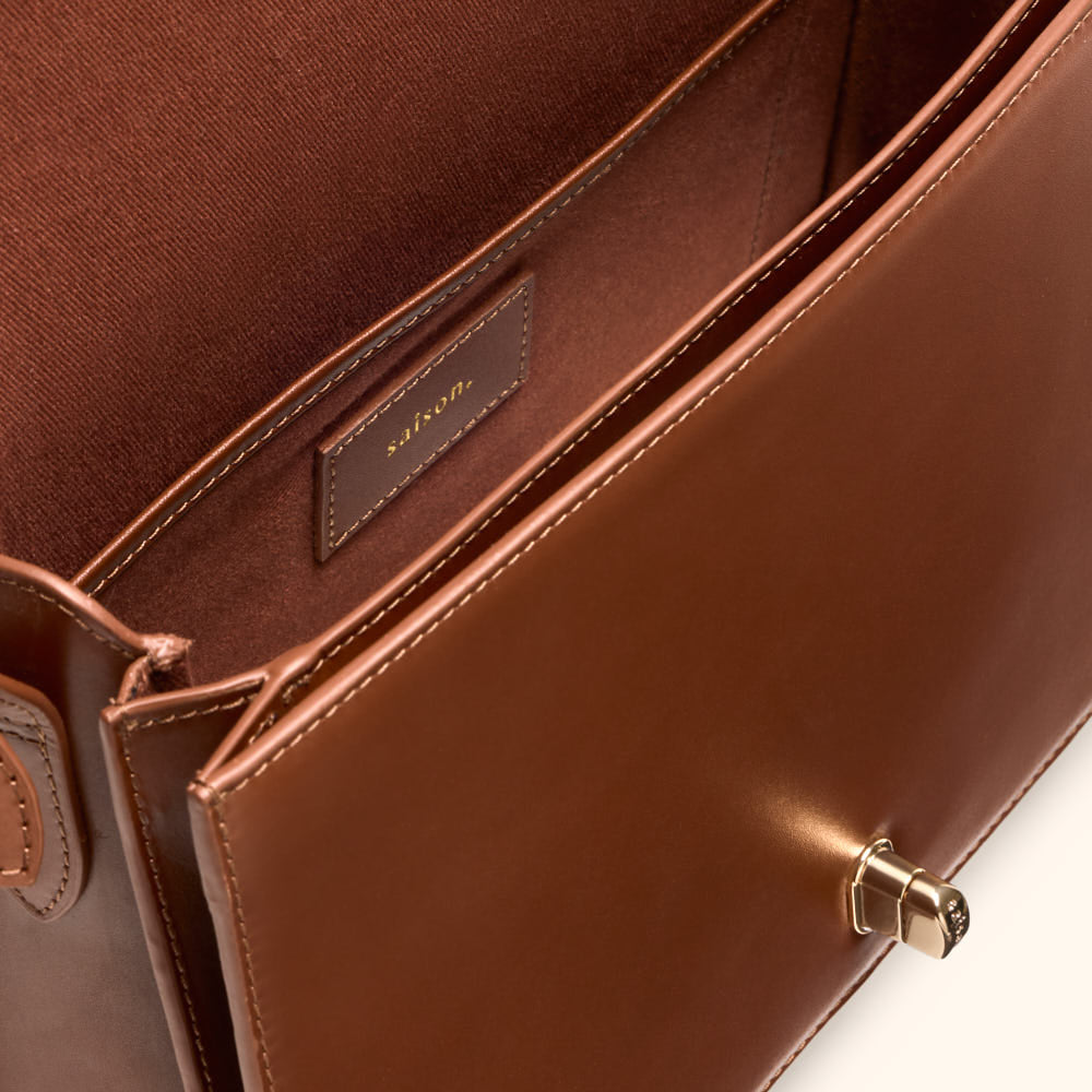Sac bandoulière Esmée - Brun