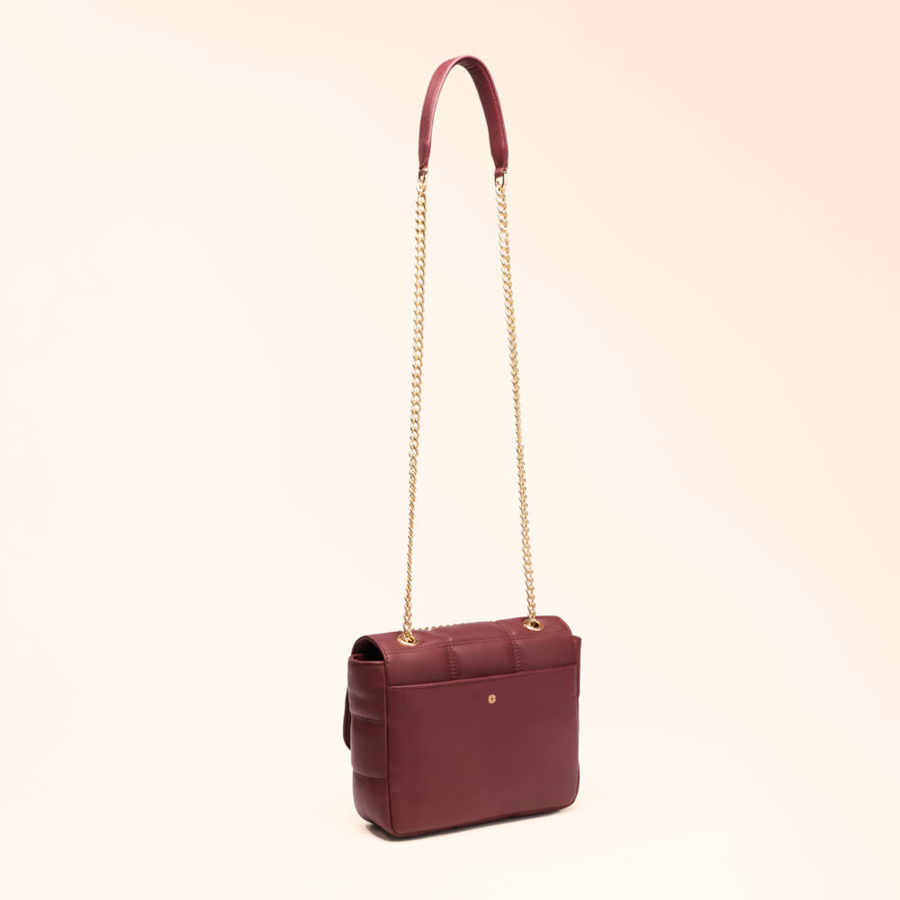 Sac porté épaule Léonie - Bordeaux