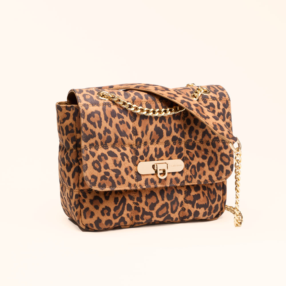 Sac porté épaule Léonie - Léopard