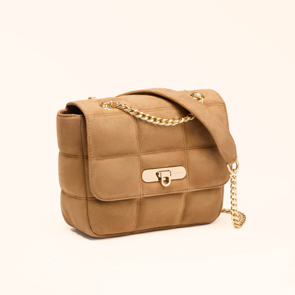 Sac porté épaule Léonie - Camel