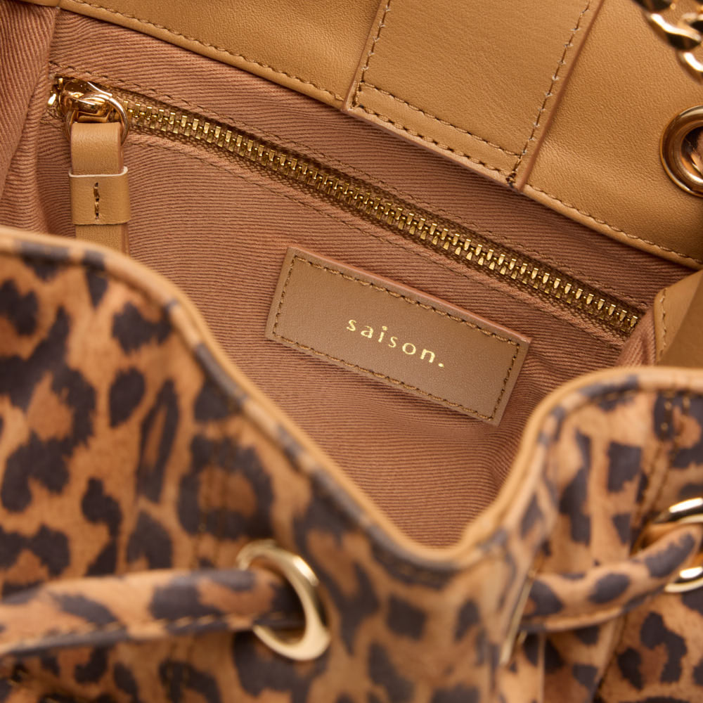 Sac seau Ninon - Léopard