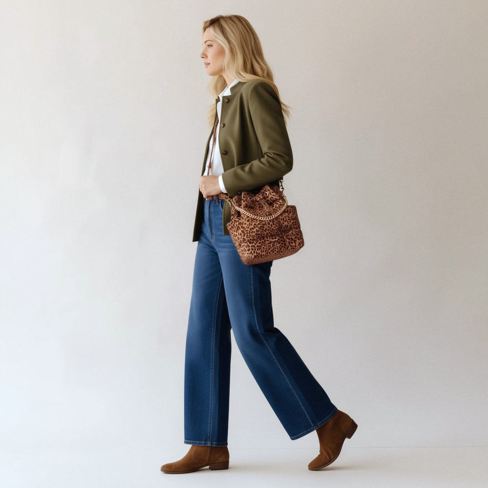 Sac seau Ninon - Léopard