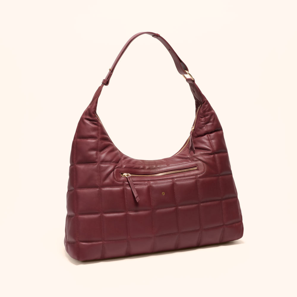 Sac porté épaule Zazie - Bordeaux