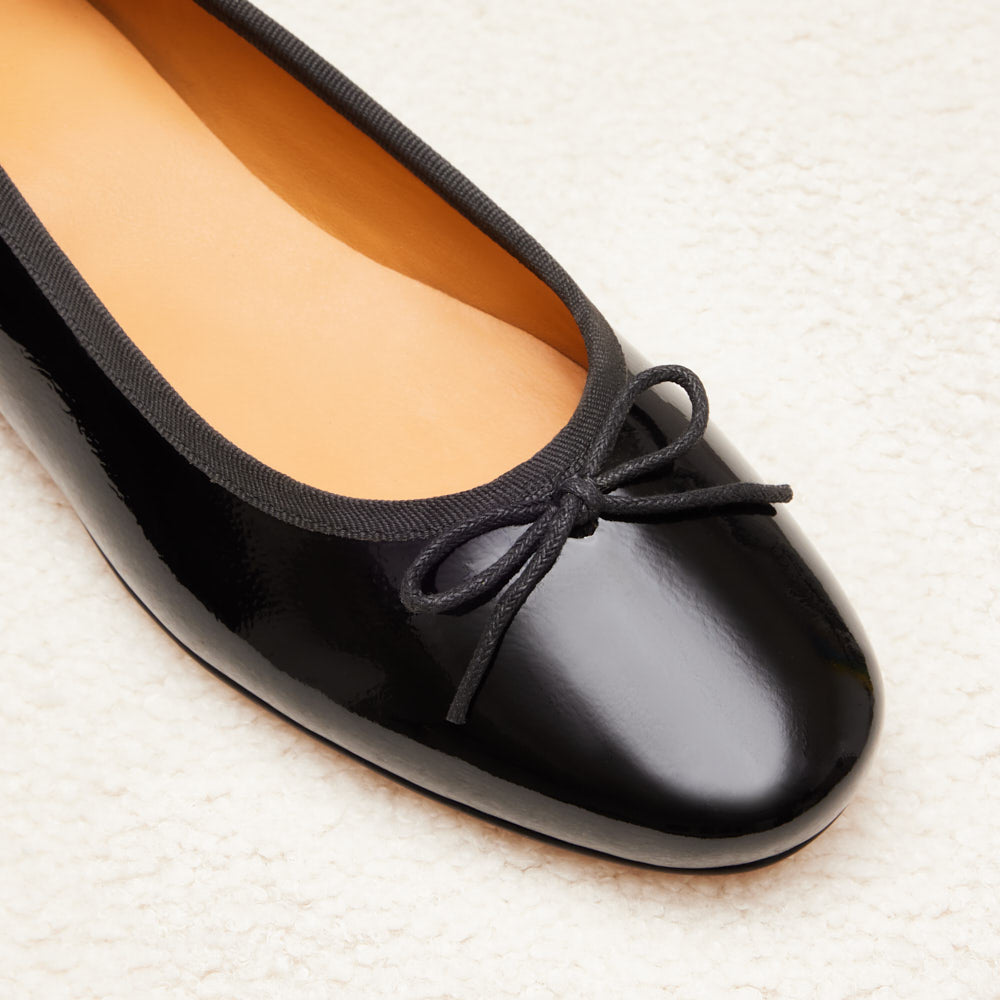 Ballerines Camille - Noir verni