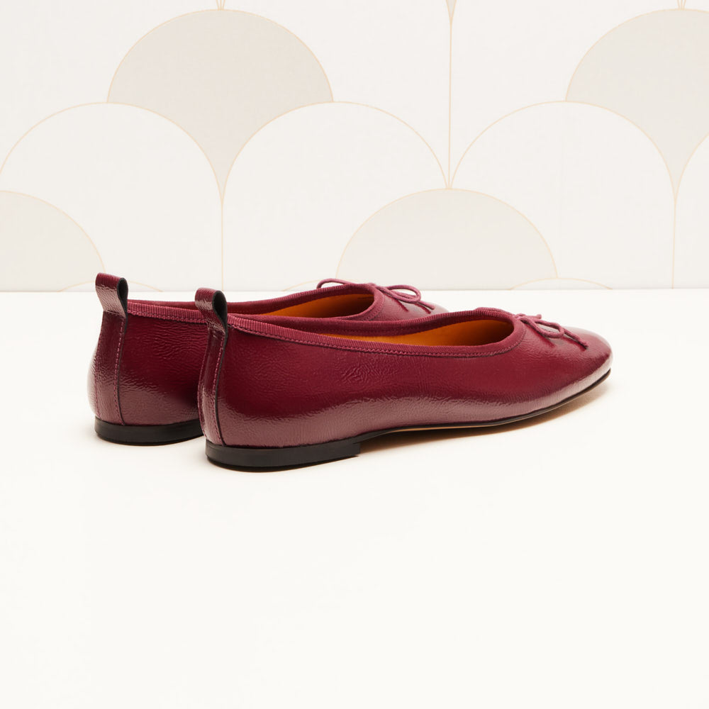 Ballerines Camille - Bordeaux verni