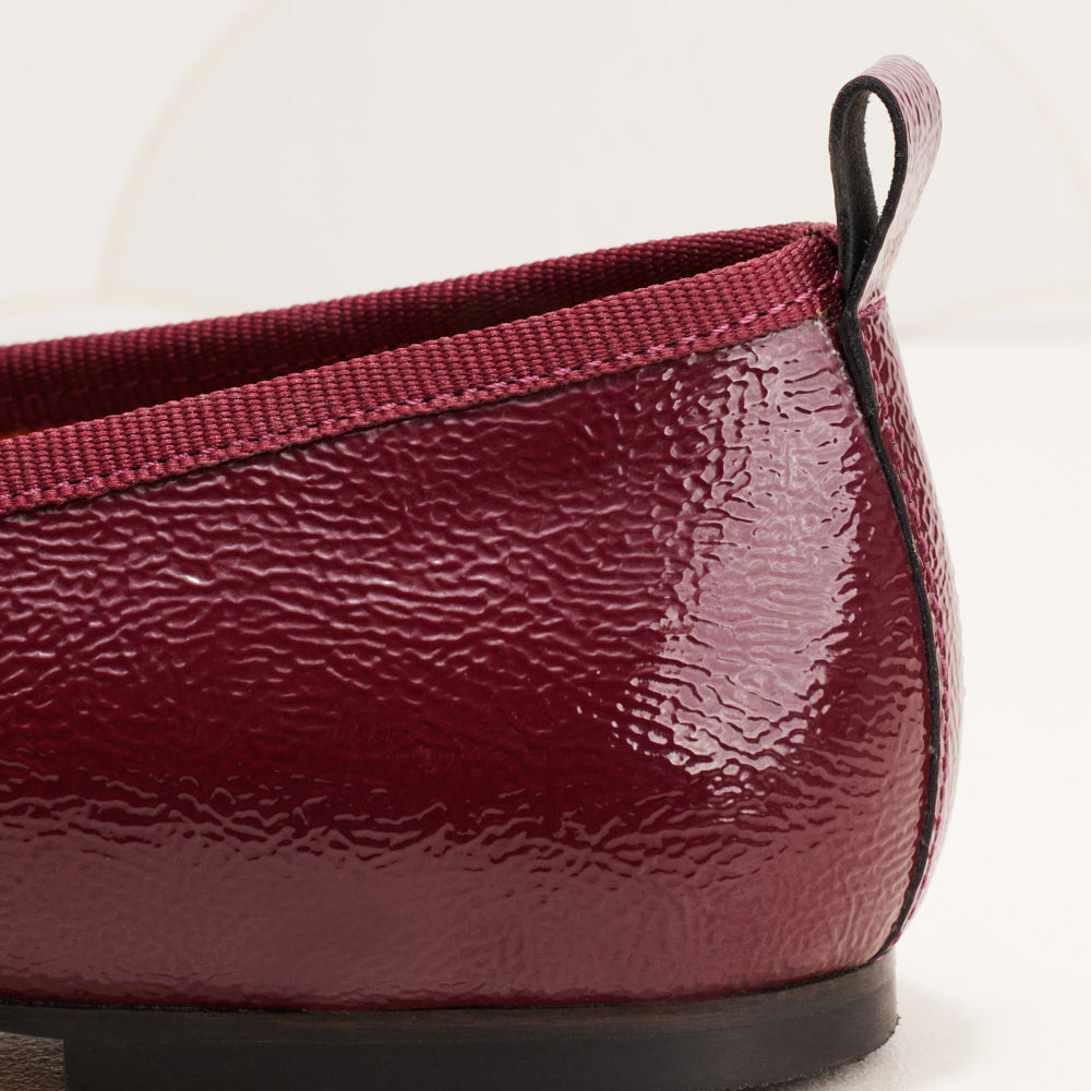 Ballerines Camille - Bordeaux verni