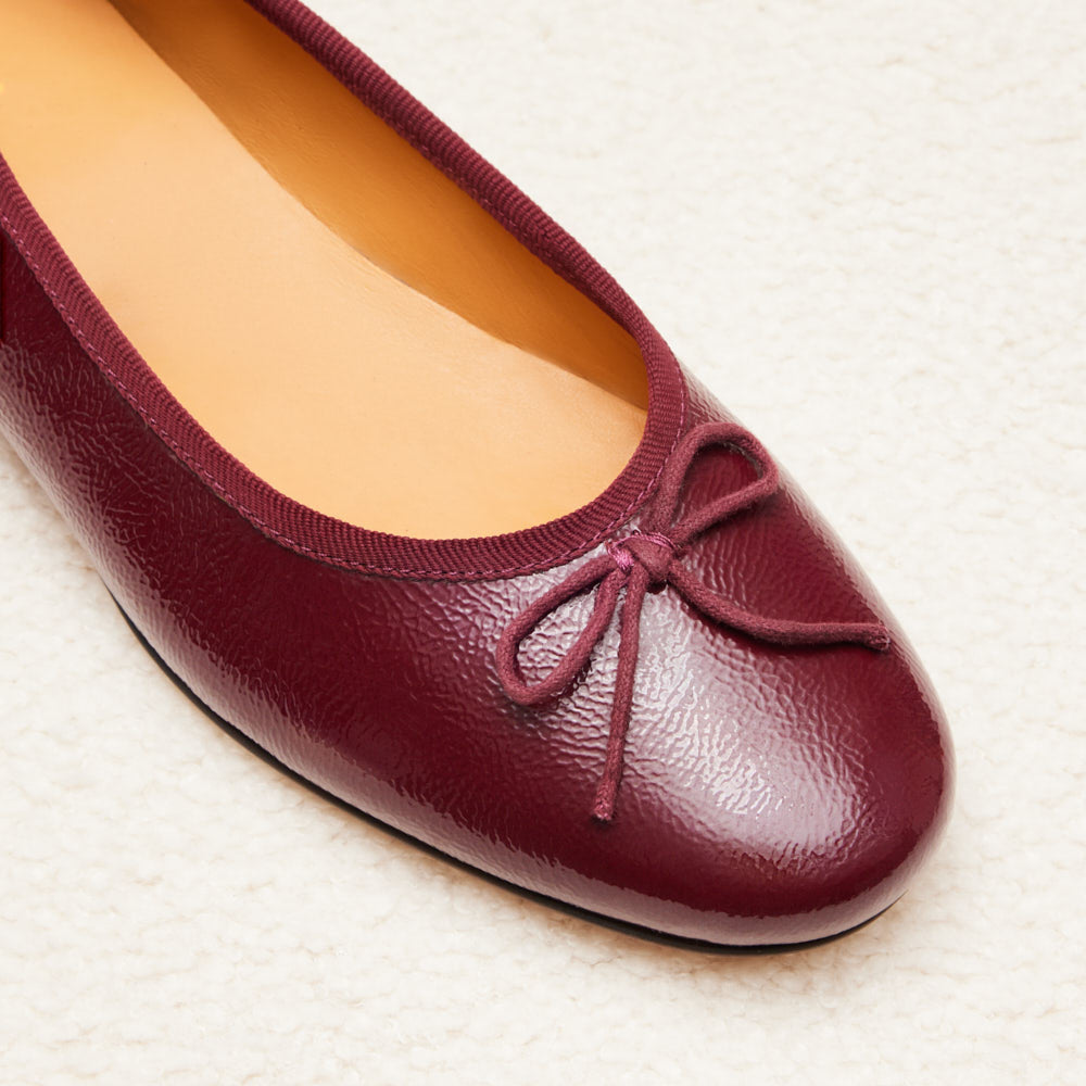 Ballerines Camille - Bordeaux verni
