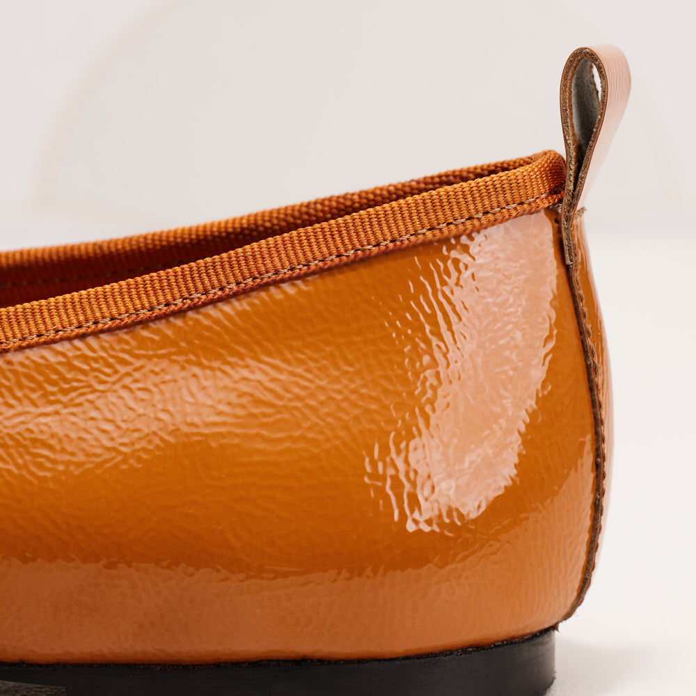 Ballerines Camille - Camel verni