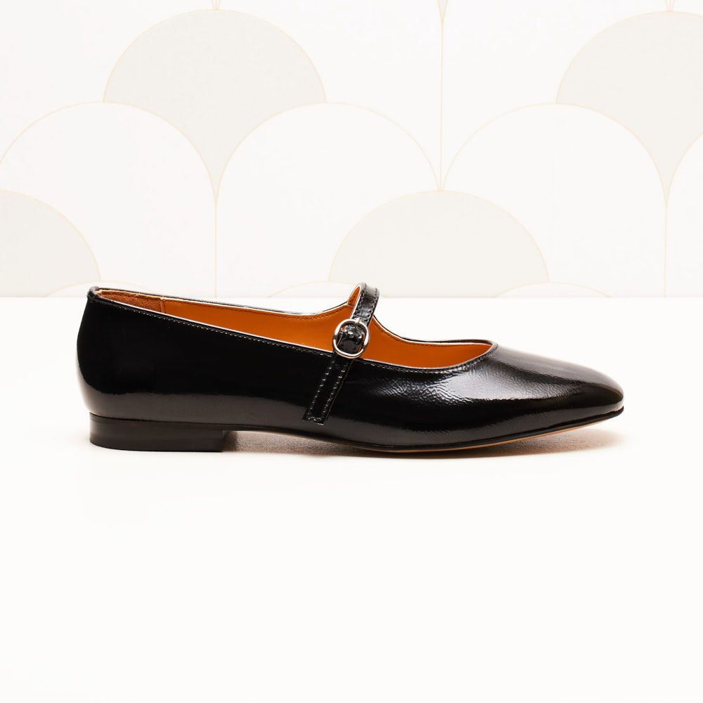 Ballerines Olivia - Noir verni