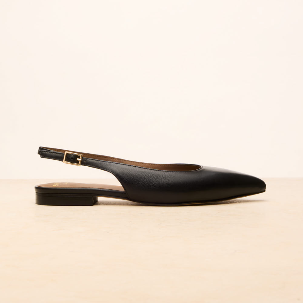 Ballerines slingback Séraphine - Noir