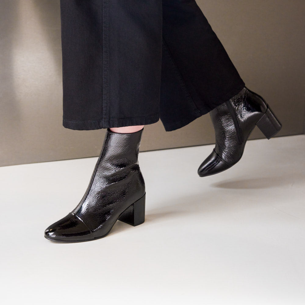 Bottines Léna - Noir verni