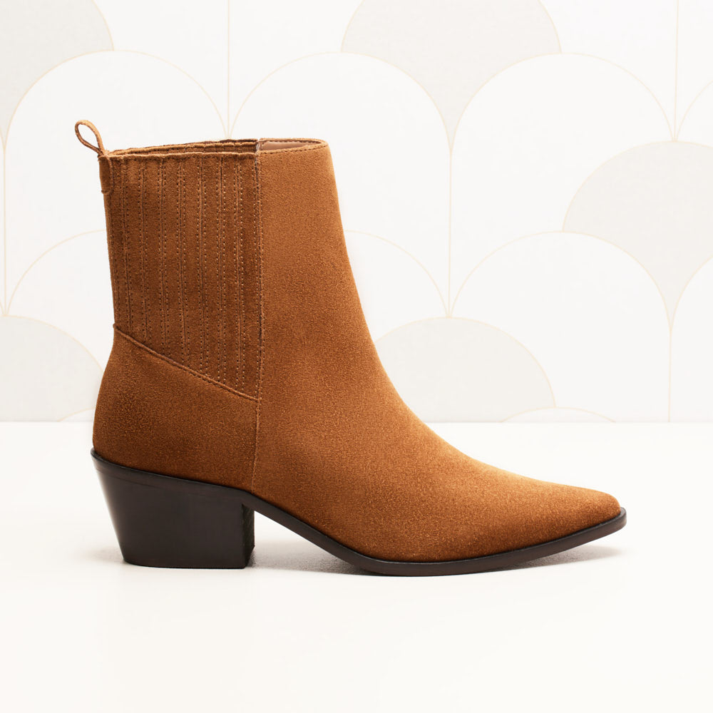 Bottines Lucile - Camel suede