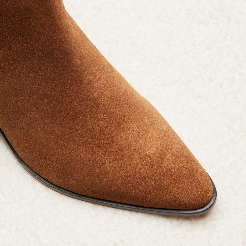 Bottines Lucile - Camel suede