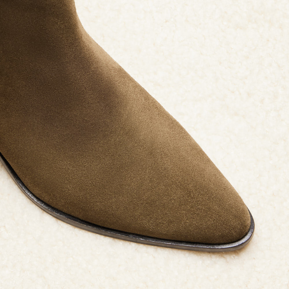 Bottines Lucile - Kaki suede