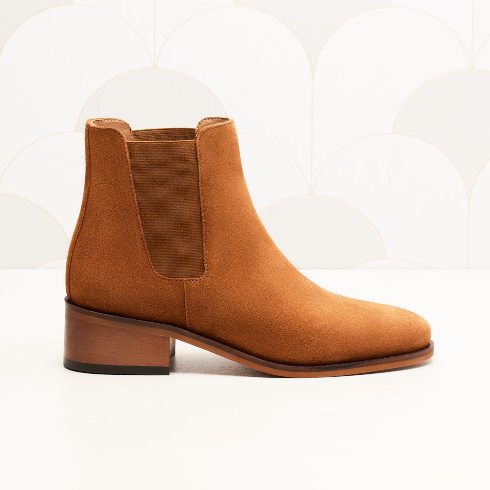 Chelsea Chloé - Camel suede
