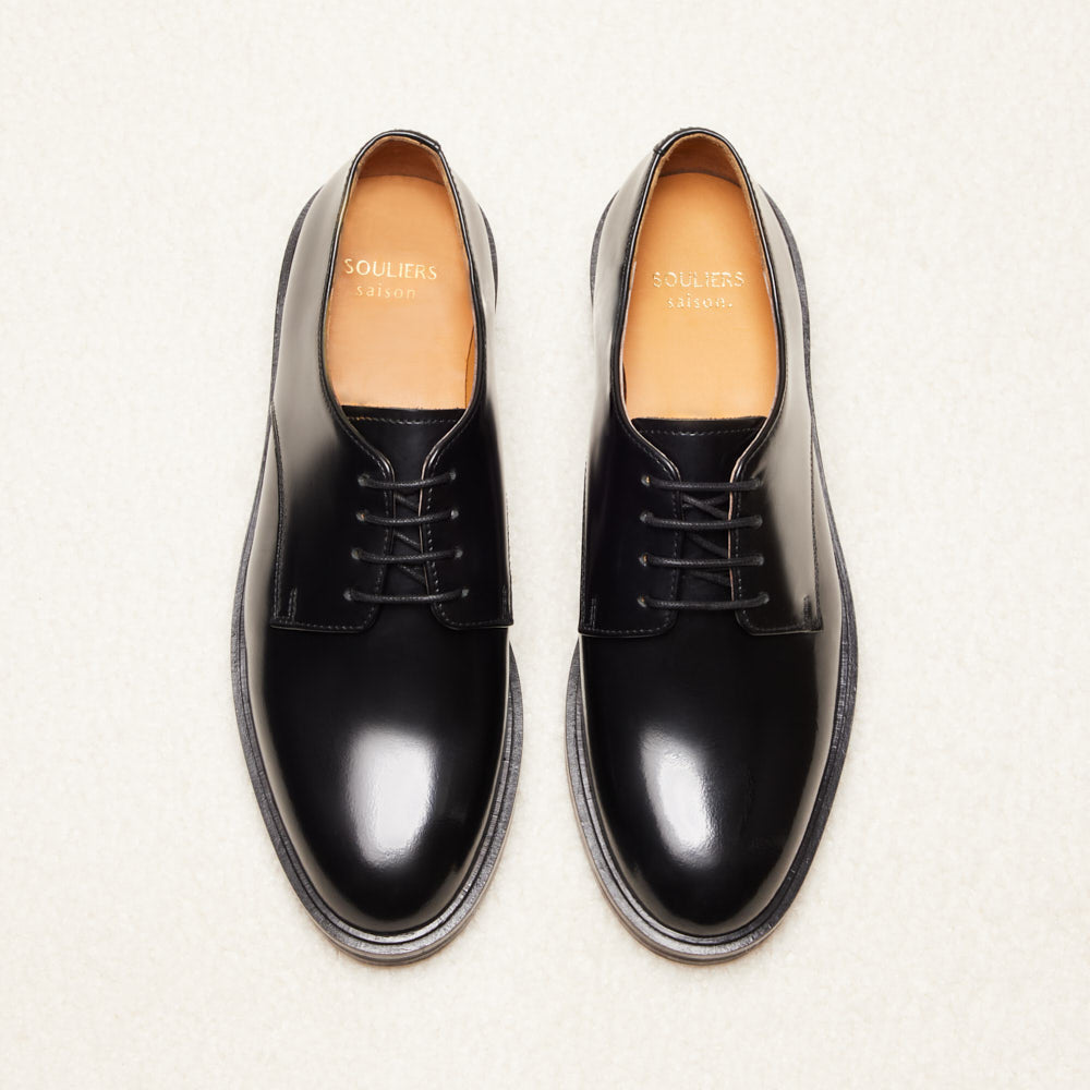 Derbies Laure - Noir glacé