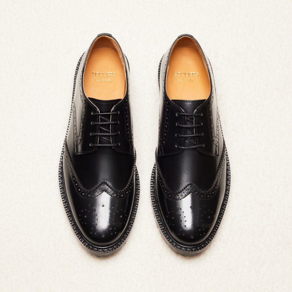 Derbies Pauline - Noir glacé