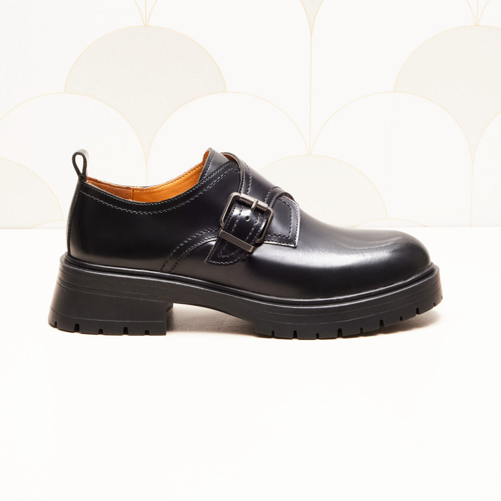 Derbies à boucle Izia - Noir glacé