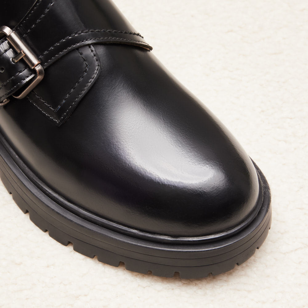 Derbies à boucle Izia - Noir glacé