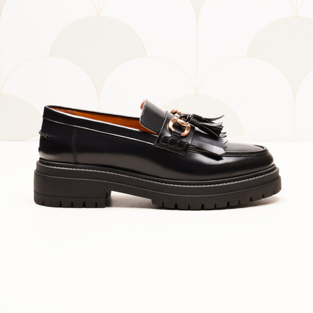 Mocassins Fiona - Noir glacé
