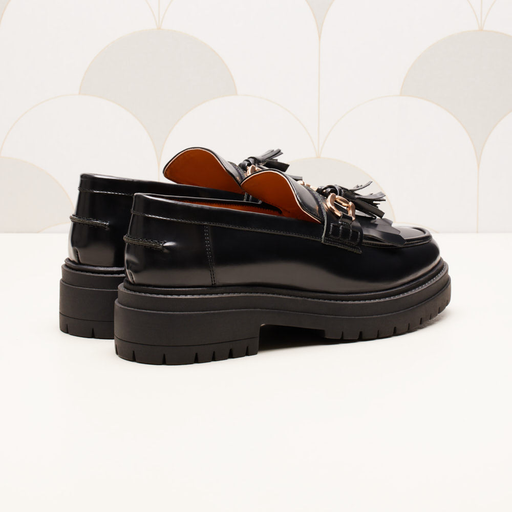 Mocassins Fiona - Noir glacé