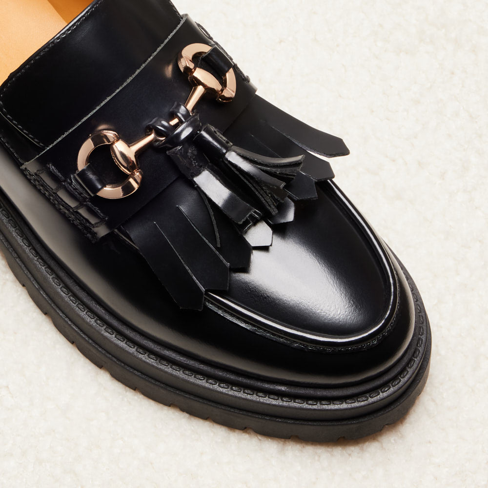 Mocassins Fiona - Noir glacé