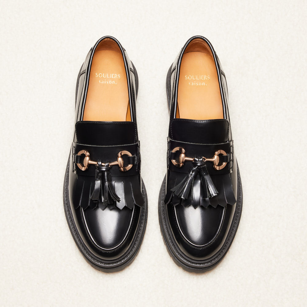 Mocassins Fiona - Noir glacé
