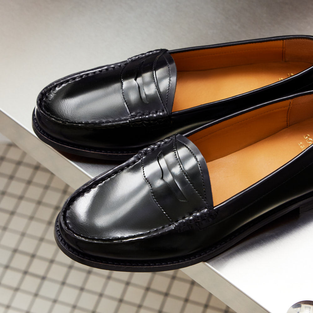 Mocassins Victoire - Noir glacé