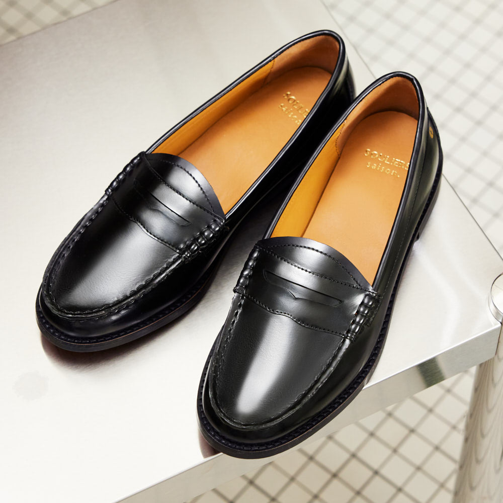 Mocassins Victoire - Noir glacé