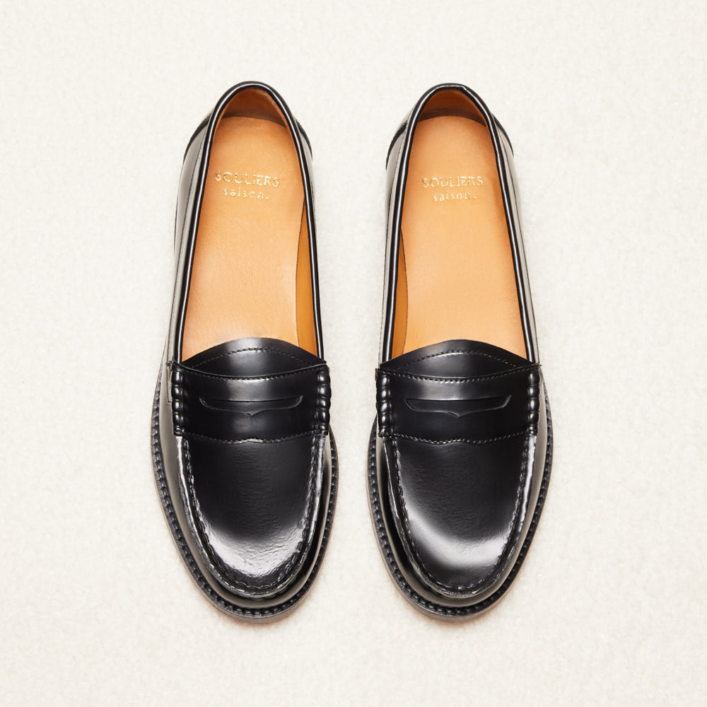 Mocassins Victoire - Noir glacé