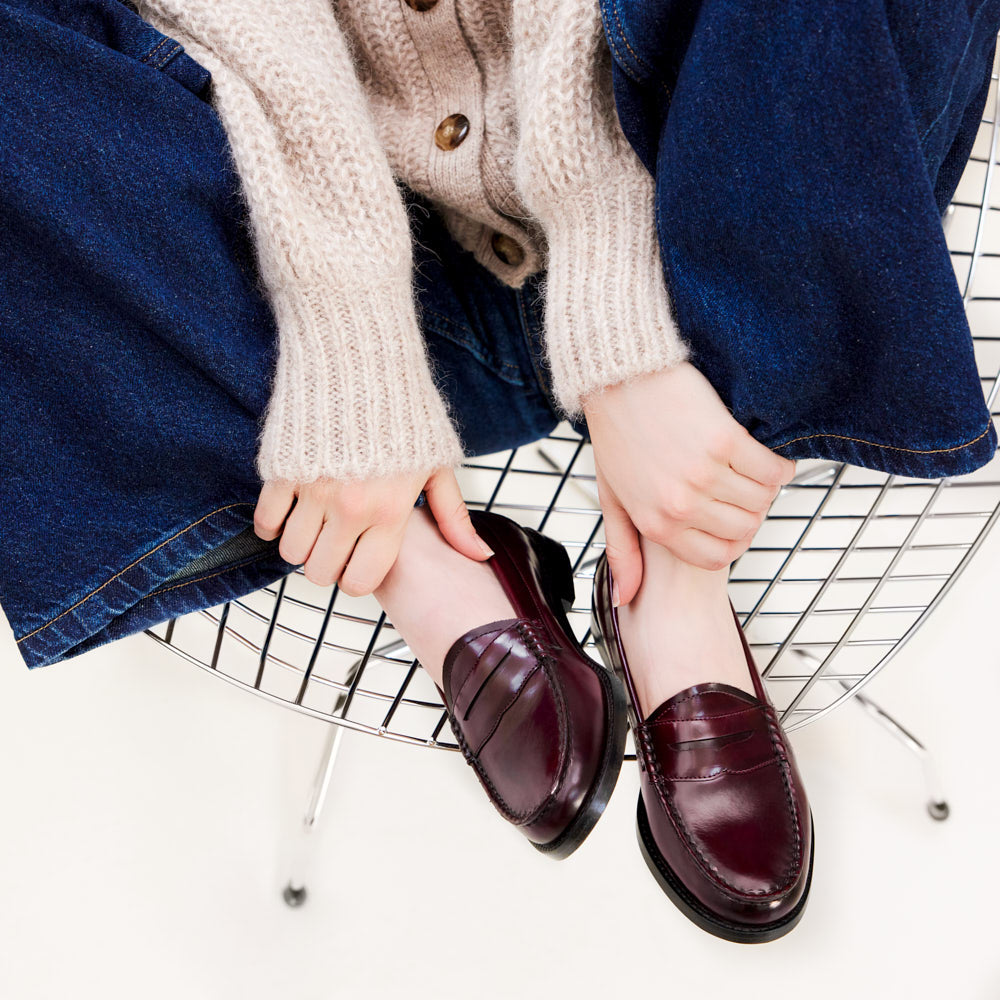 Mocassins Victoire - Bordeaux glacé