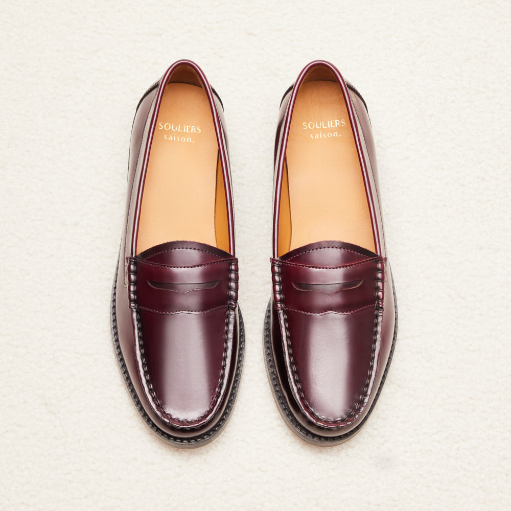 Mocassins Victoire - Bordeaux glacé