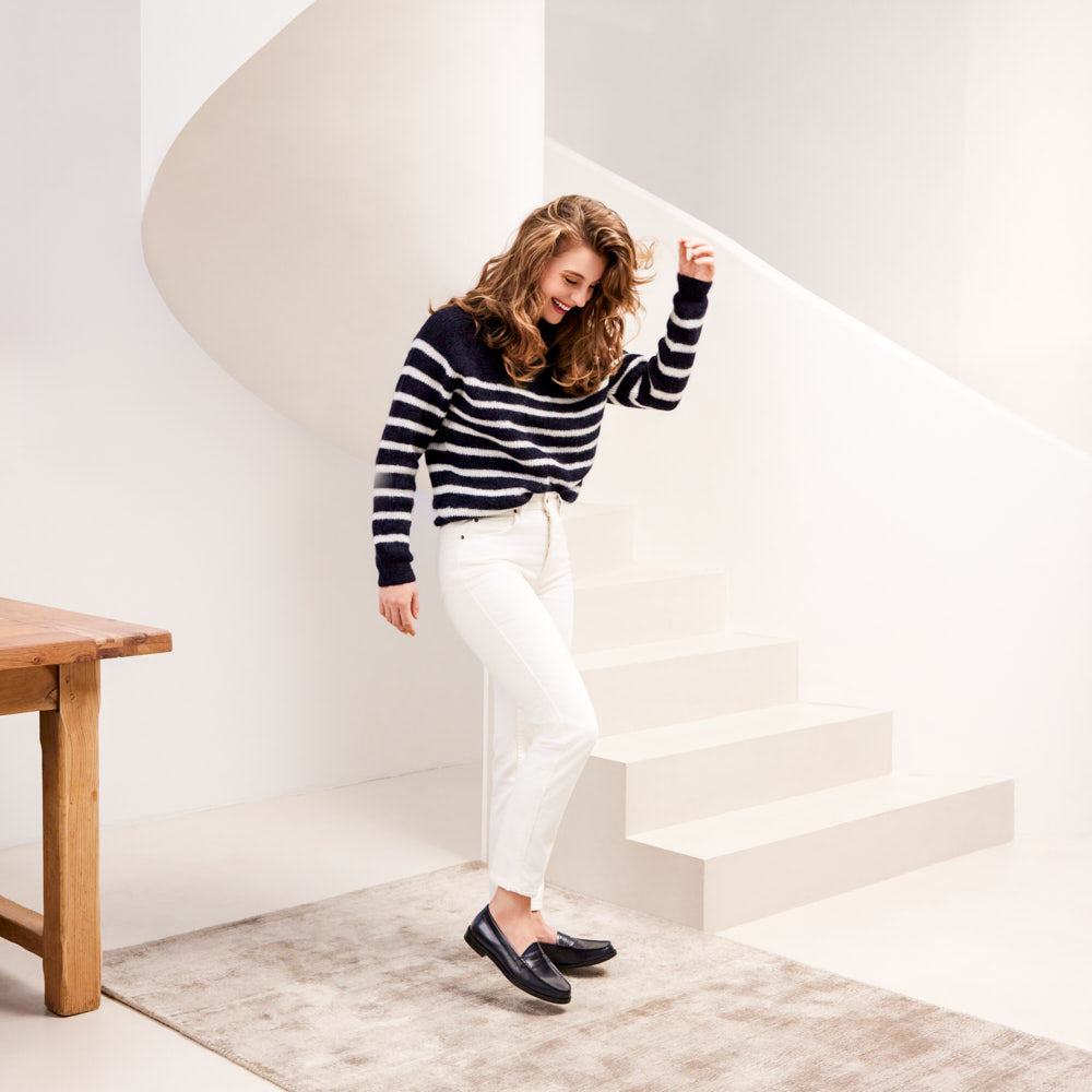 Mocassins Victoire - Bleu marine glacé