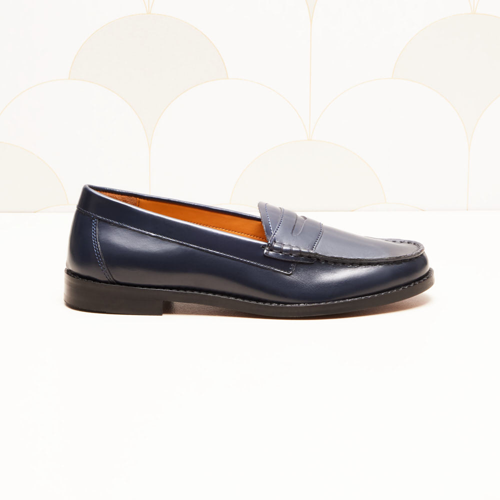 Mocassins Victoire - Bleu marine glacé