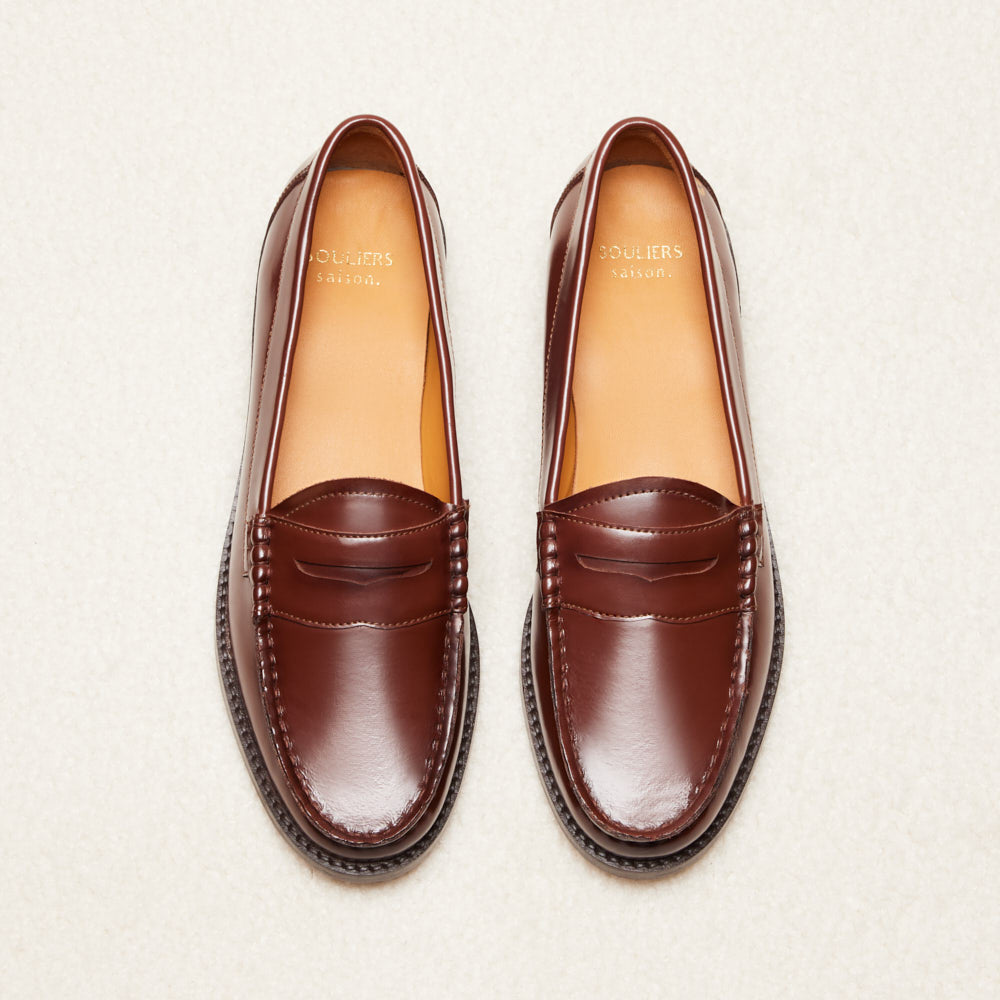 Mocassins Victoire - Marron foncé glacé