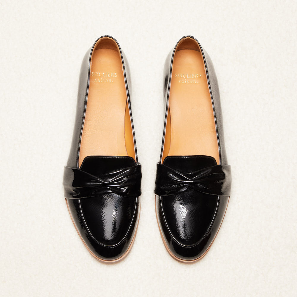 Mocassins Camélia - Noir verni