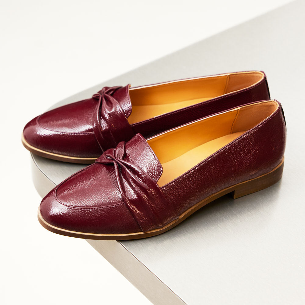 Mocassins Camélia - Bordeaux verni