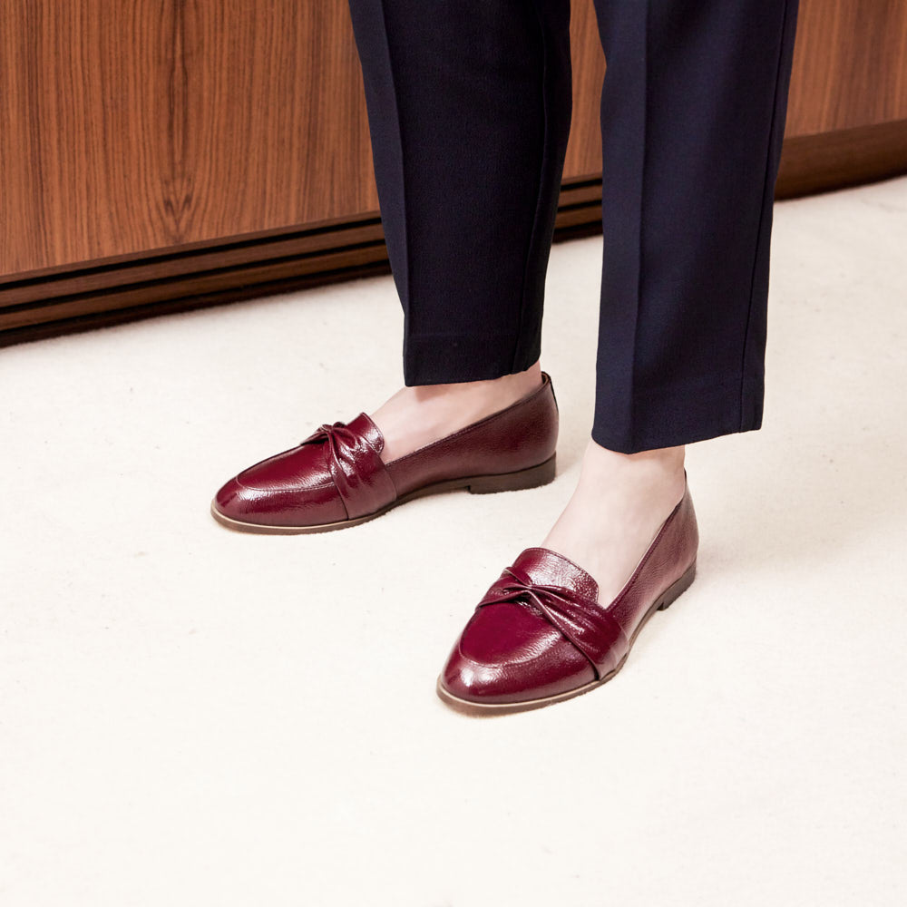 Mocassins Camélia - Bordeaux verni
