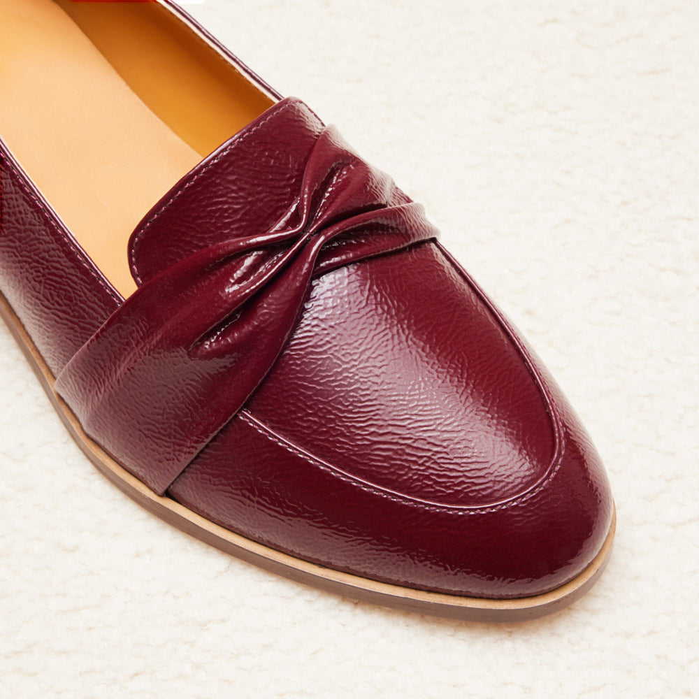 Mocassins Camélia - Bordeaux verni