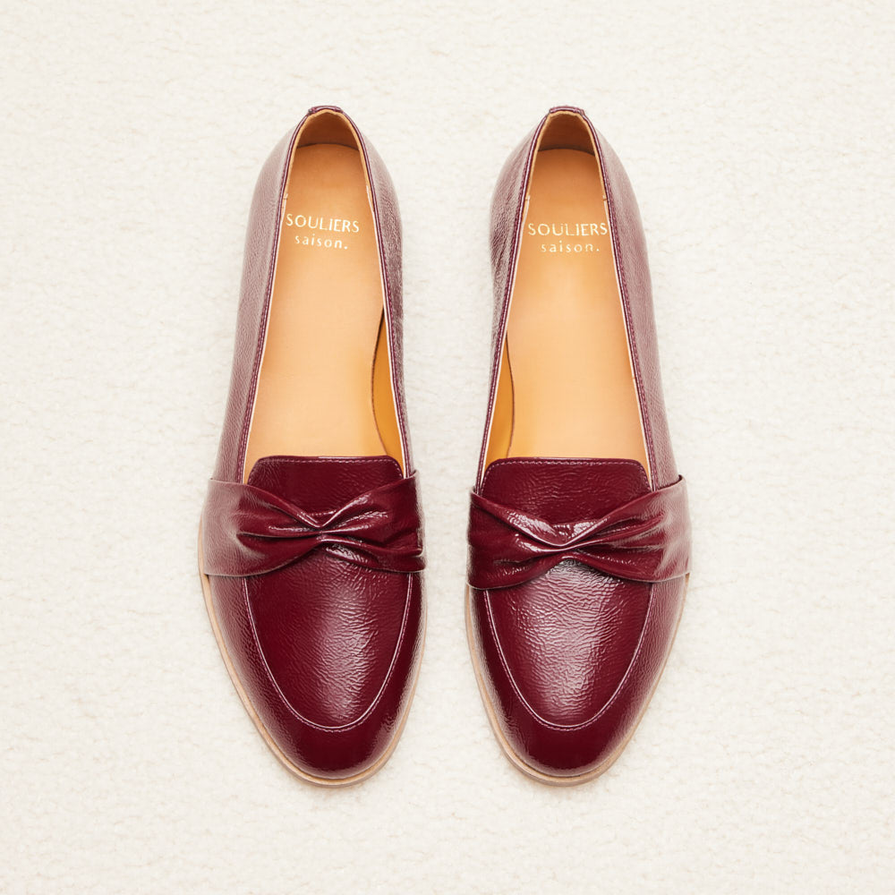 Mocassins Camélia - Bordeaux verni