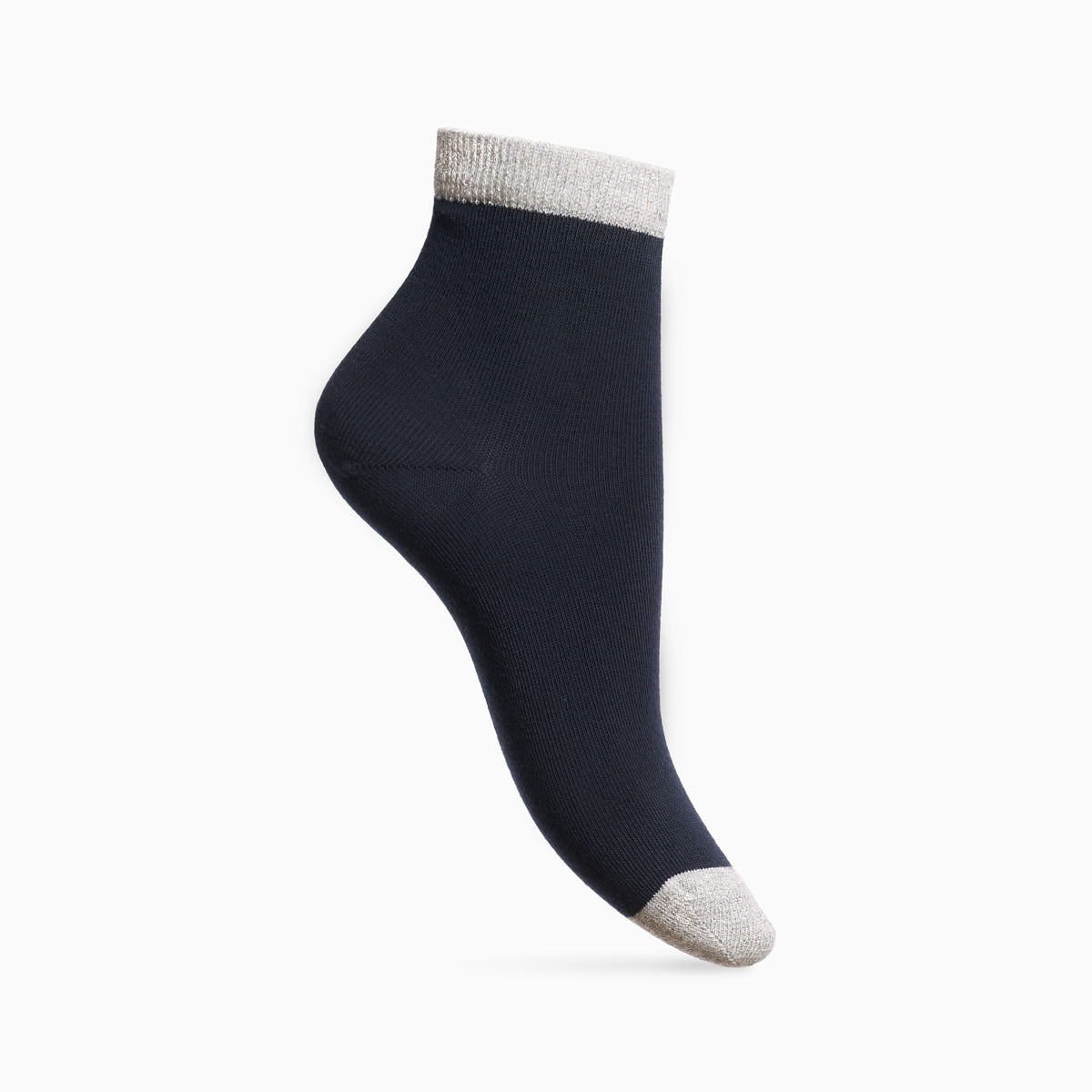 Chaussettes bicolores argentées x3