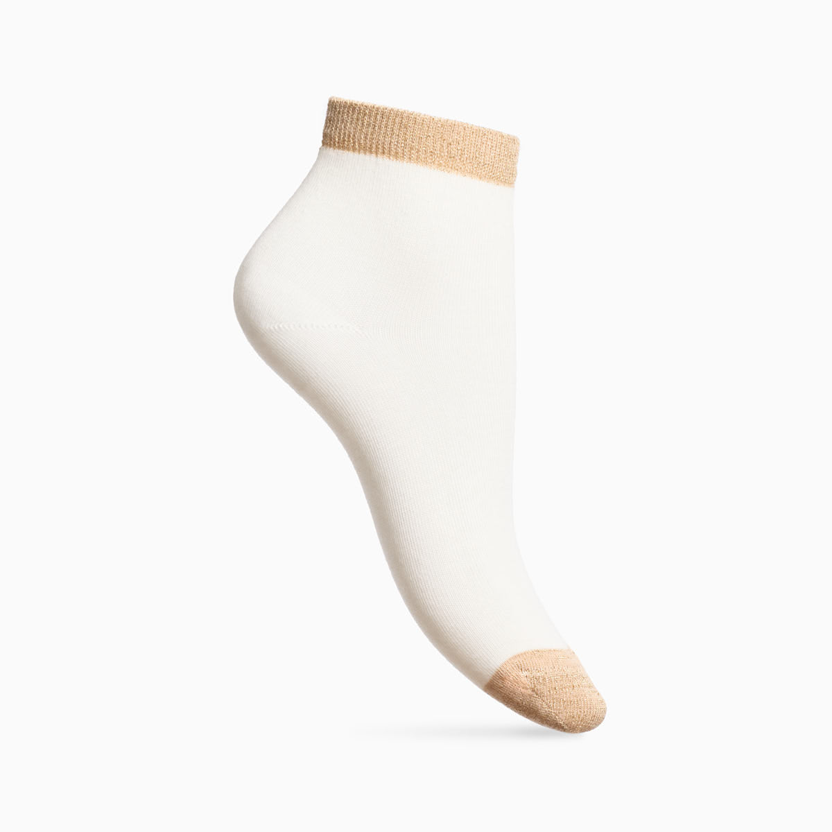 Chaussettes bicolores dorées 1 x3