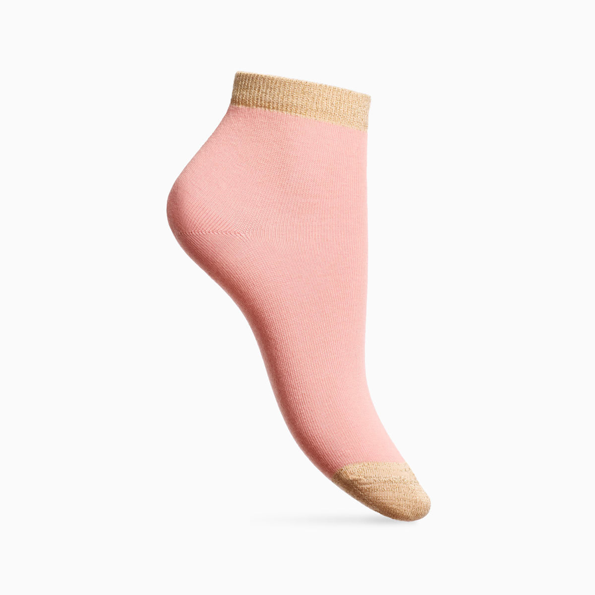 Chaussettes bicolores dorées 1 x3