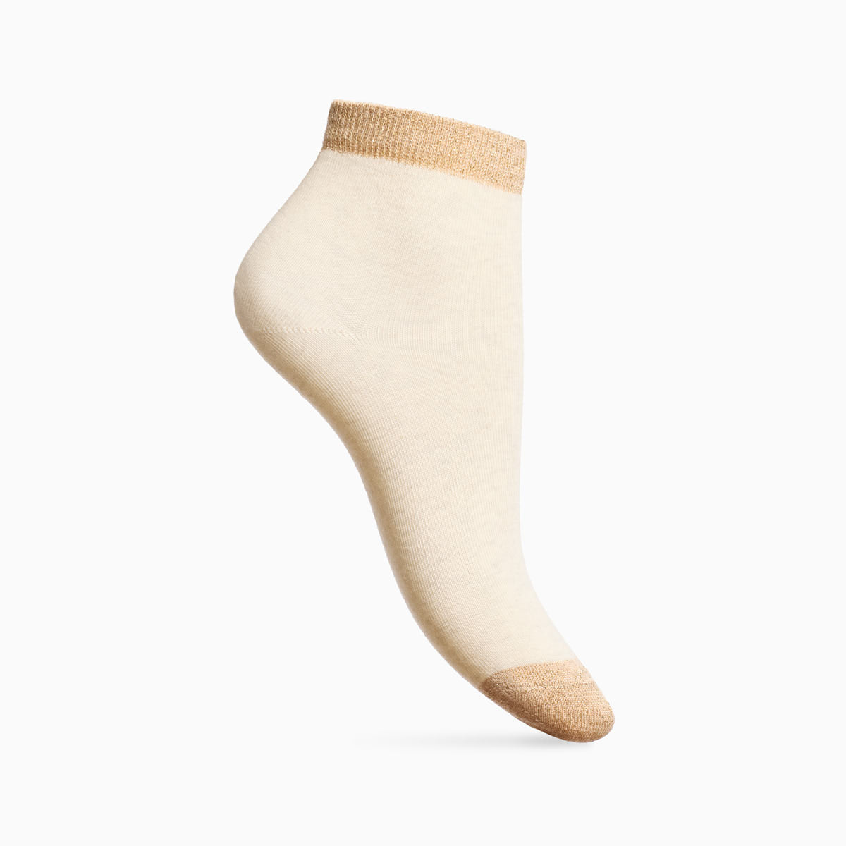 Chaussettes bicolores dorées 2 x3