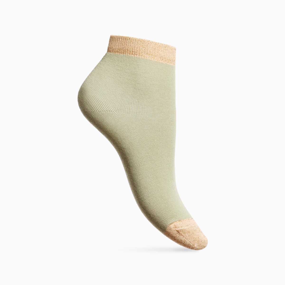 Chaussettes bicolores dorées 2 x3