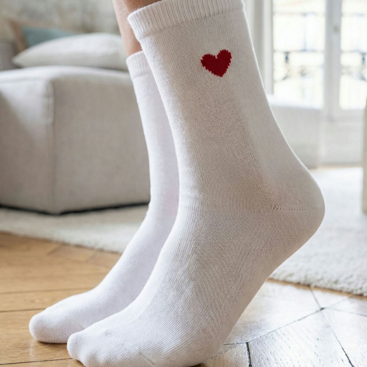 Chaussettes Cœur x3