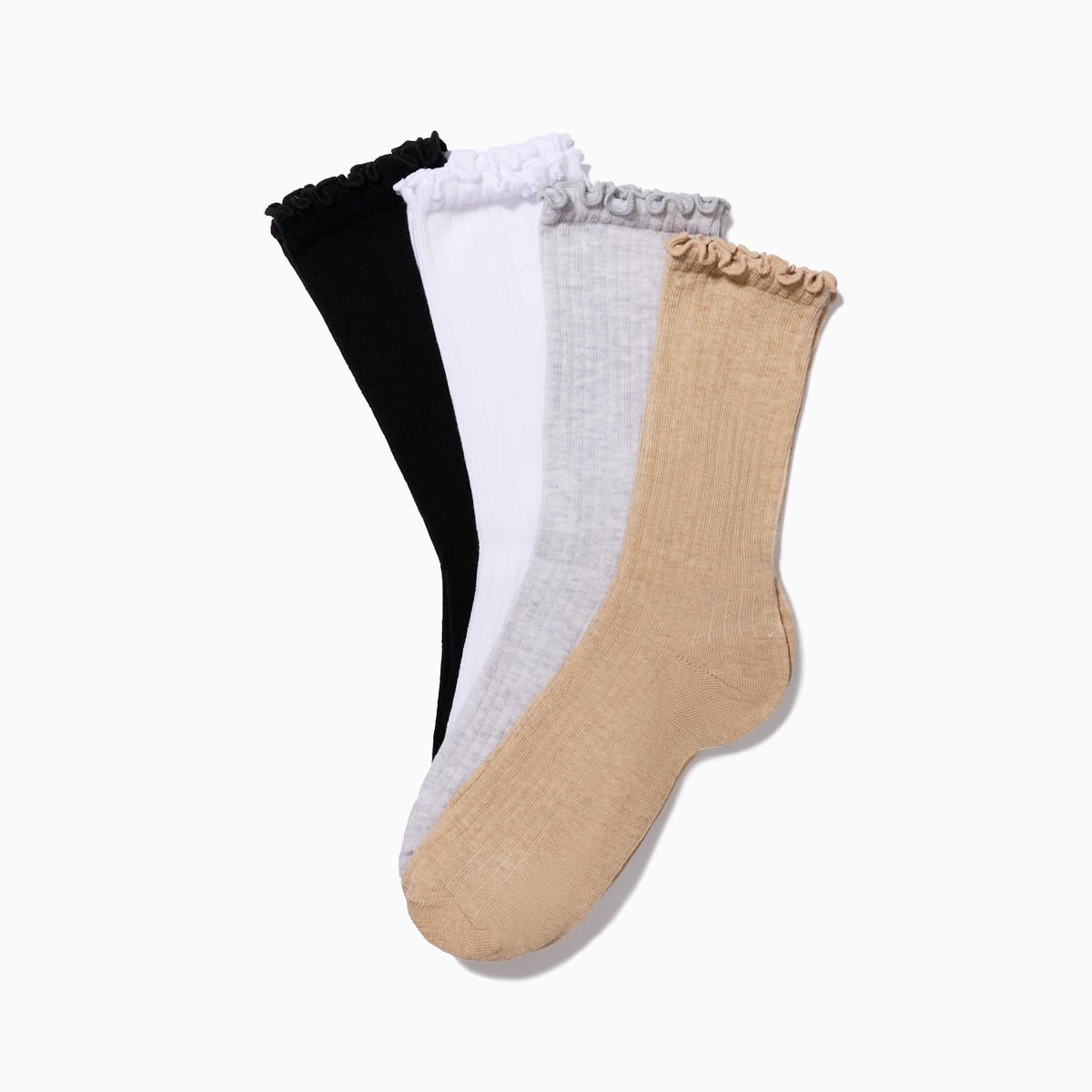 Chaussettes hautes Volants x4