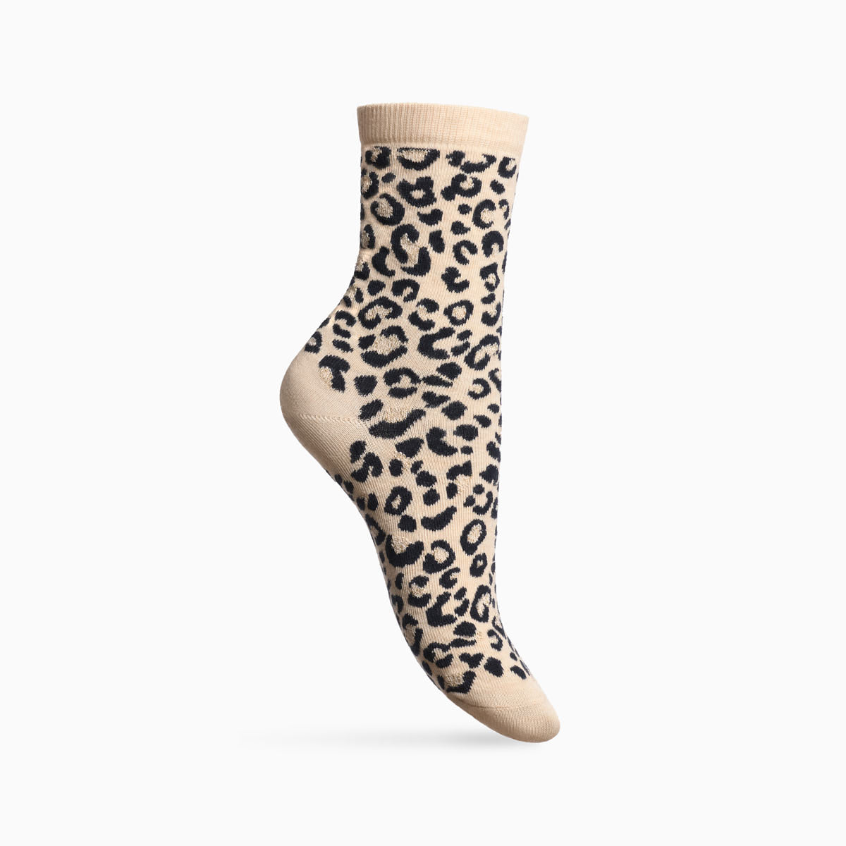 Chaussettes Léopard crème x5