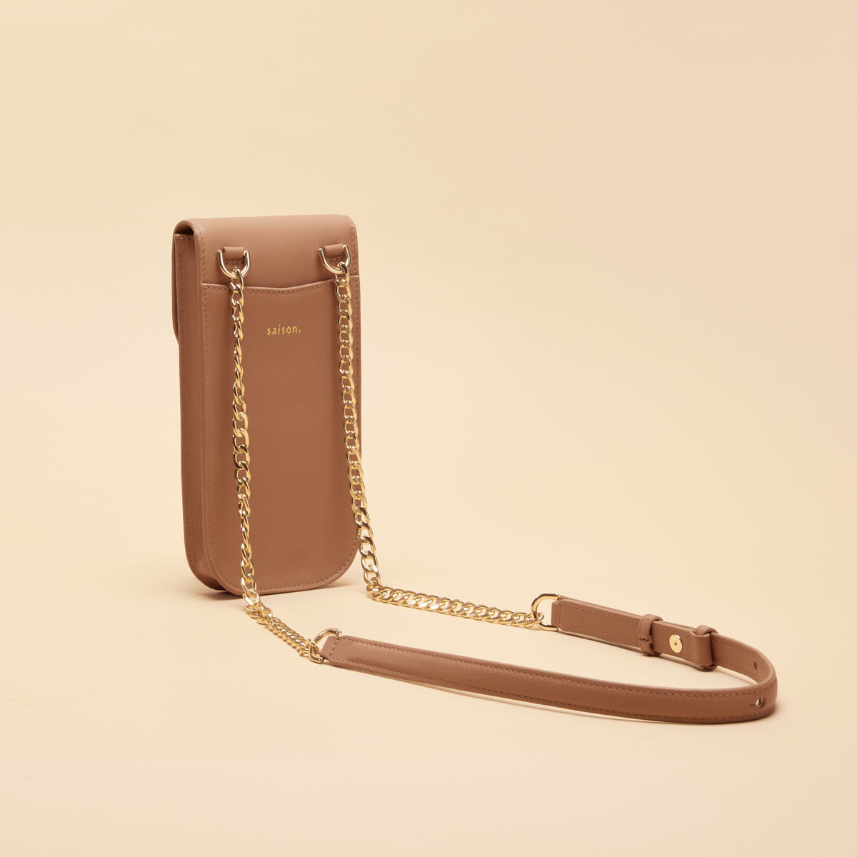 Pochette smartphone Agnès - Noisette