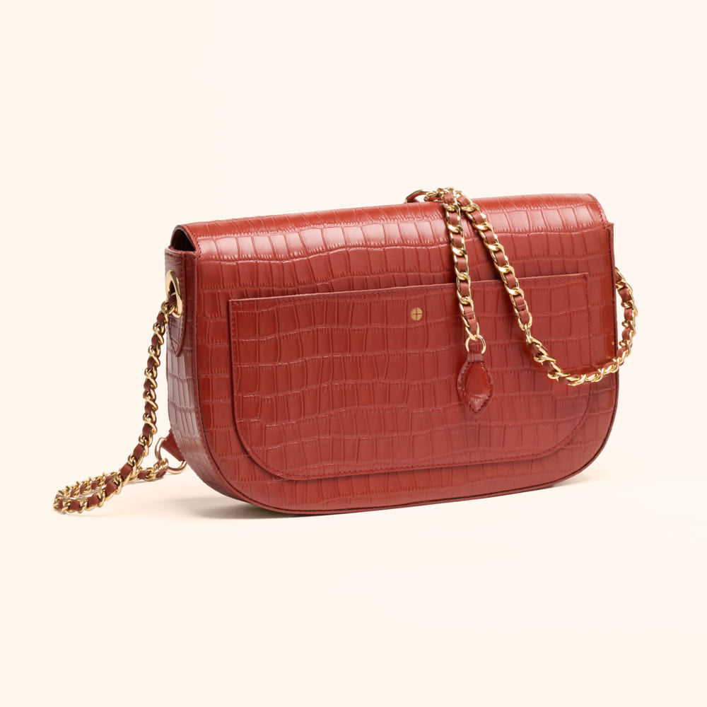 Sac porté épaule Alice - Brique
